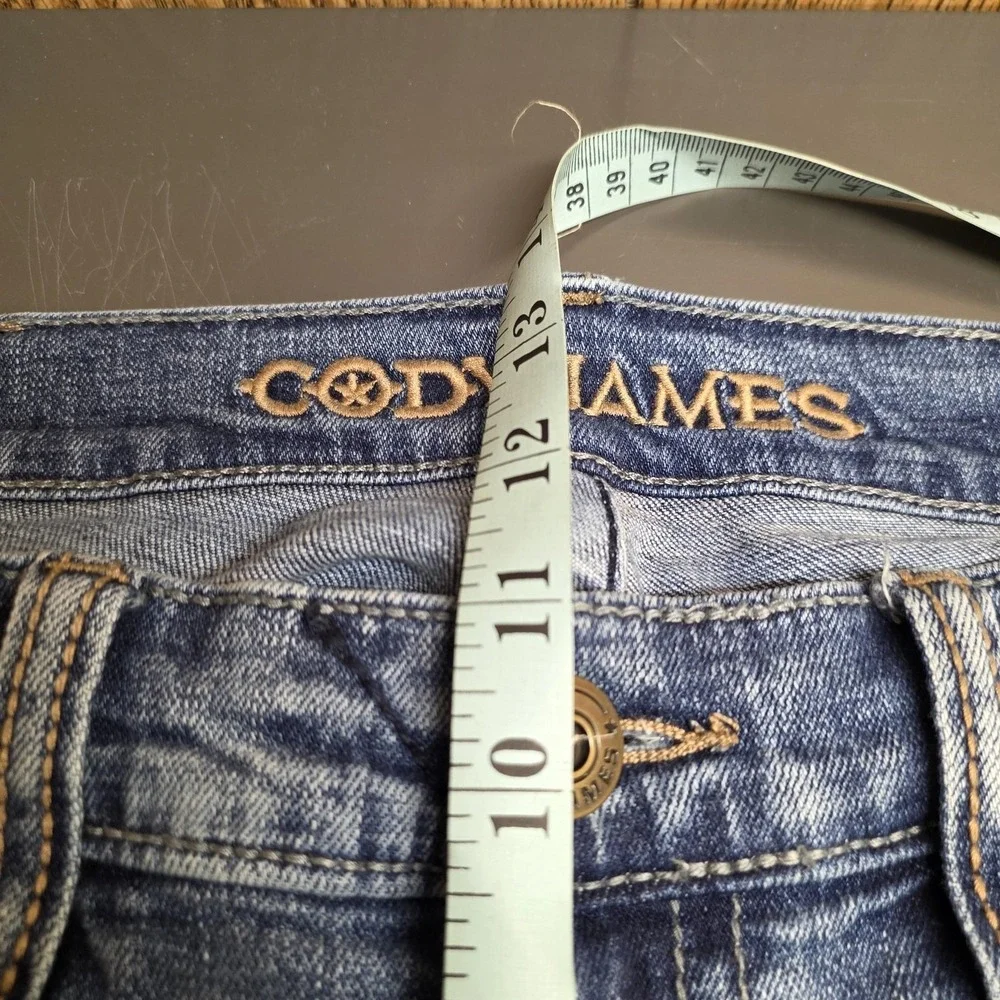 Cody James Jeans Mens 36x38 Blue Bootcut Medium Wash Zip Fly Regular Denim